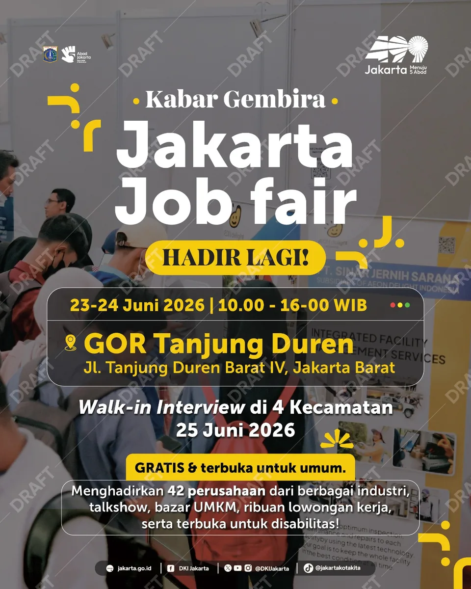 Job Fair Kabupaten Gayo Lues 2026 (Suku Dinas TKTE Wilayah Kabupaten Gayo Lues Barat) : 23-24 Juni 2026
